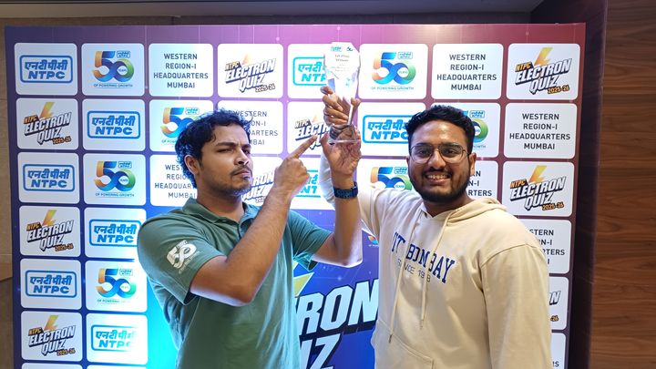 NTPC Electron Quiz 2025 Western Regionals Winners- Me & Kesav
